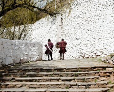 Locals at Rinpung Dzong - Paro - Bhutan