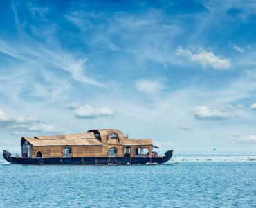 Houseboat on Lake Vembenad, India